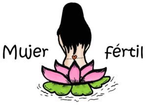 Mujer fértil Logo con palabras pequeño